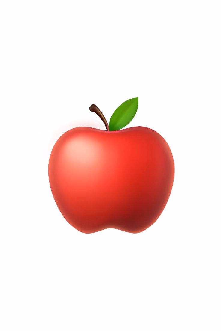 How many apple emojis are there?