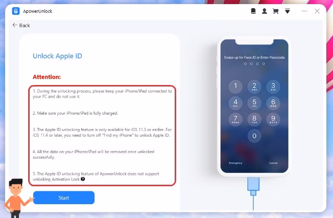How to remove Apple ID from iPhone without password?