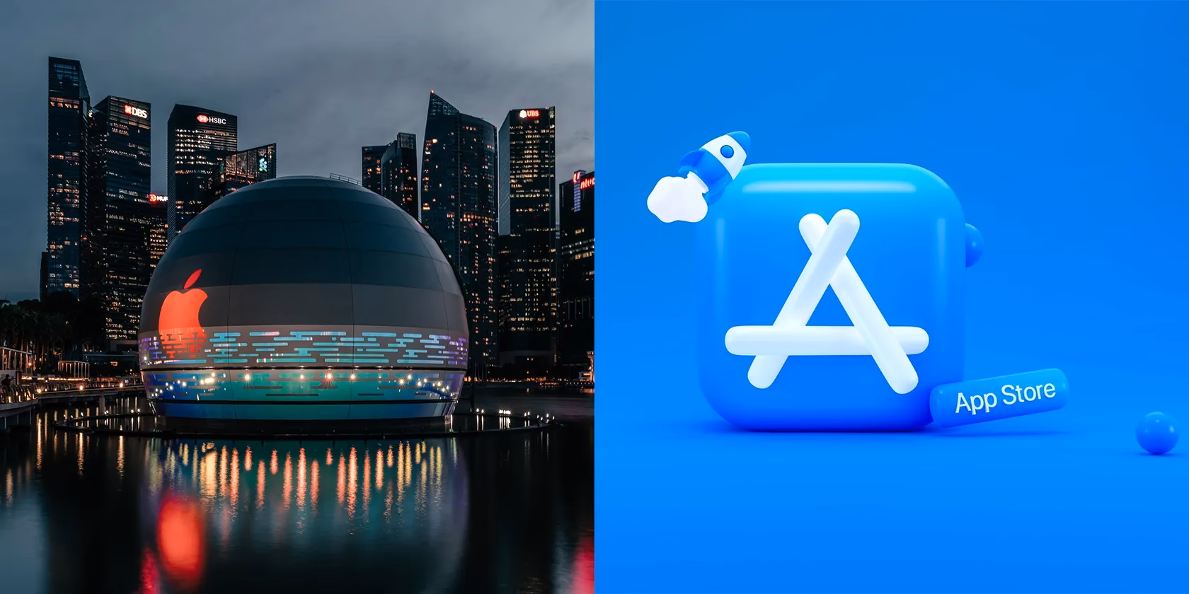 What is the difference between Apple Store and Apple App Store?