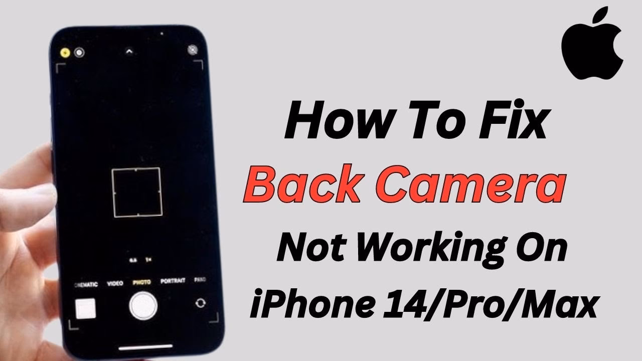 Why is my iPhone camera showing a black screen?