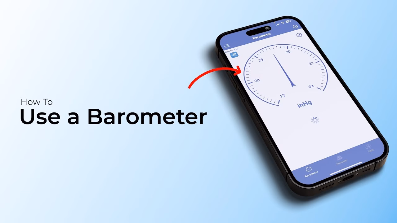 How to use the built-in barometer on iPhone?