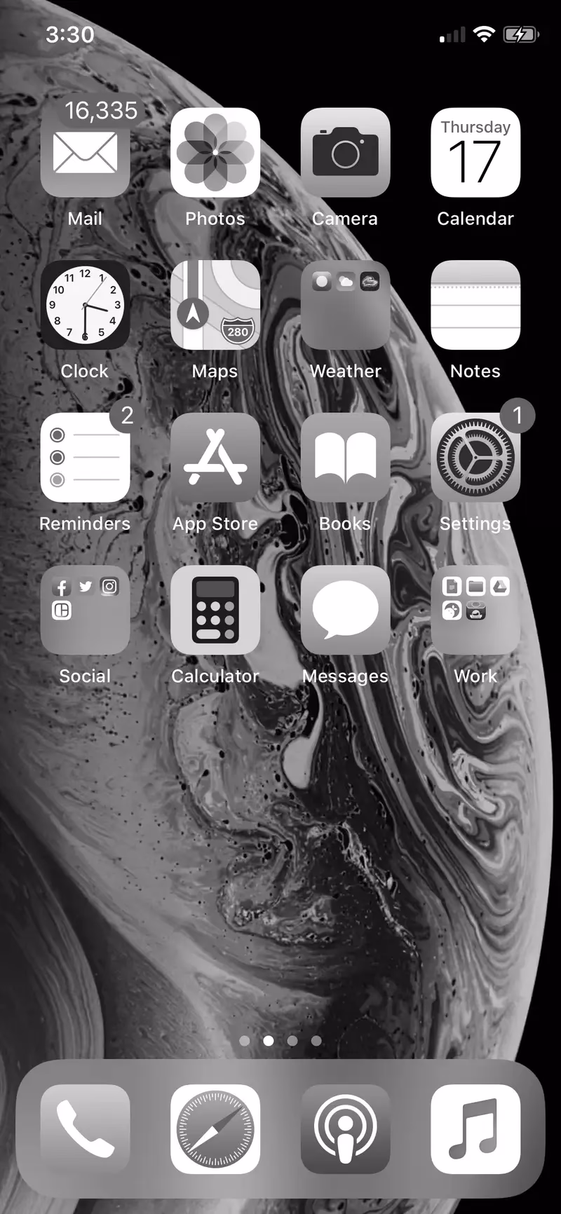How to turn off black and white mode on iPhone?