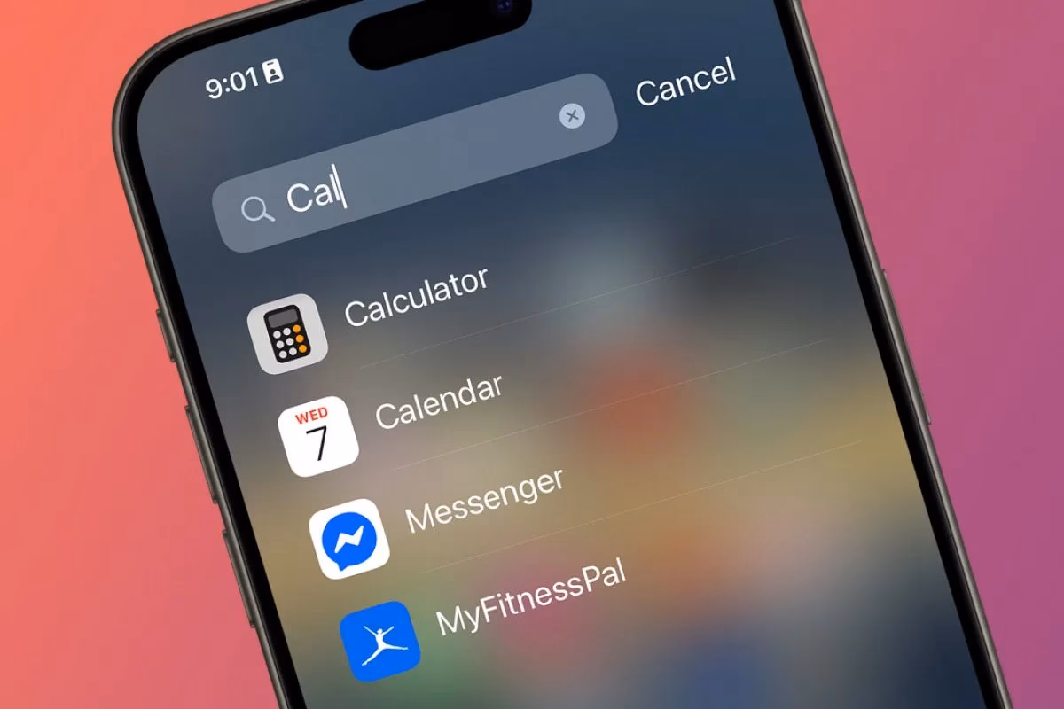 How do I find a missing calendar app on my iPhone?