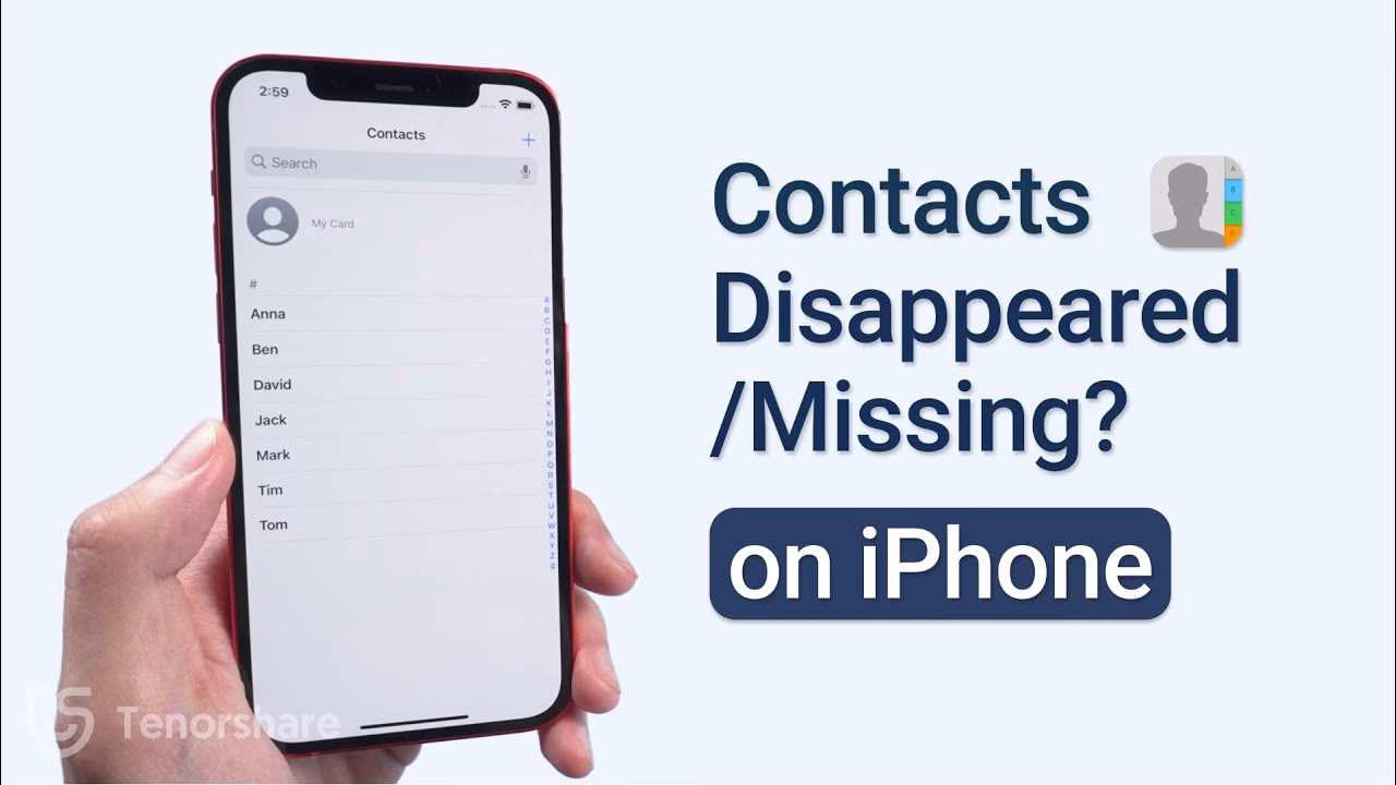 How to bring back missing contacts on iPhone?