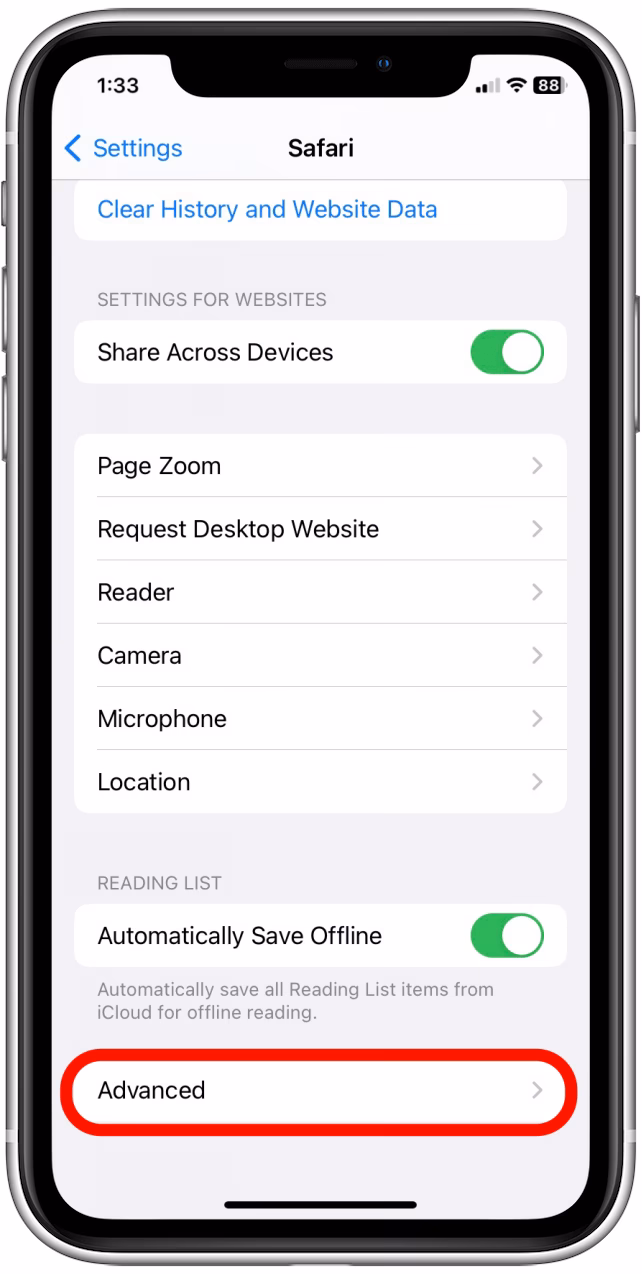 How do I delete all cookies on iOS?