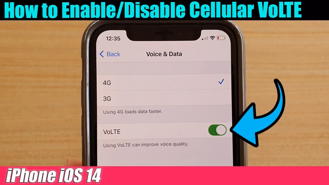 How do I enable LTE on my iPhone?