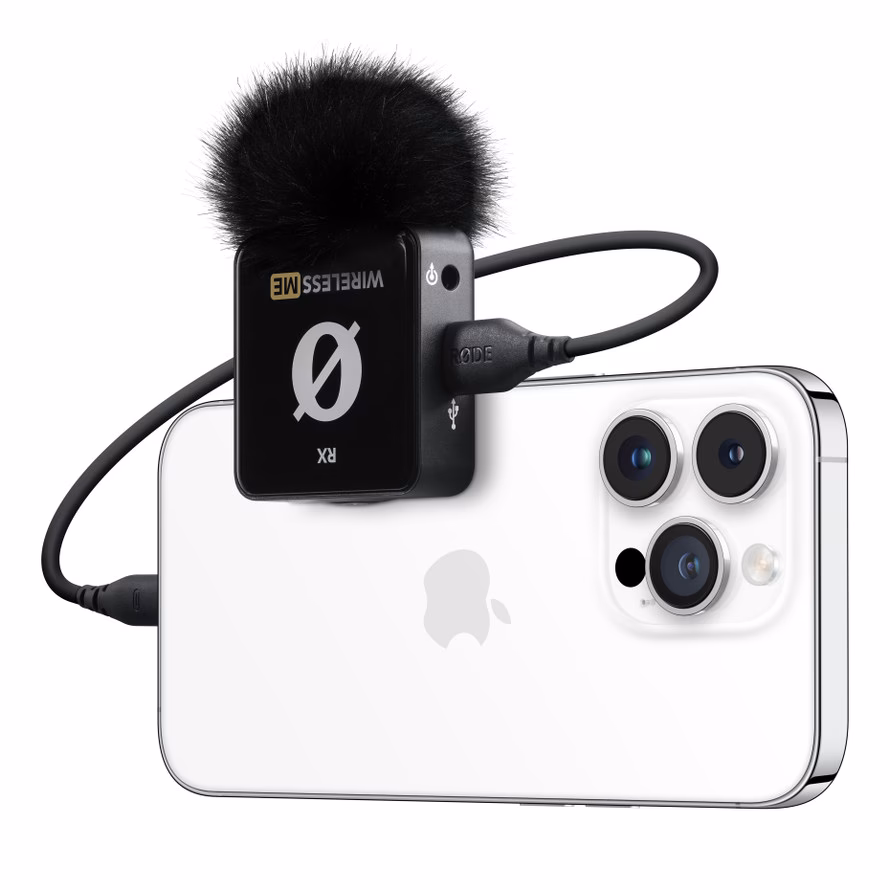 How do I connect an external mic to my iPhone?