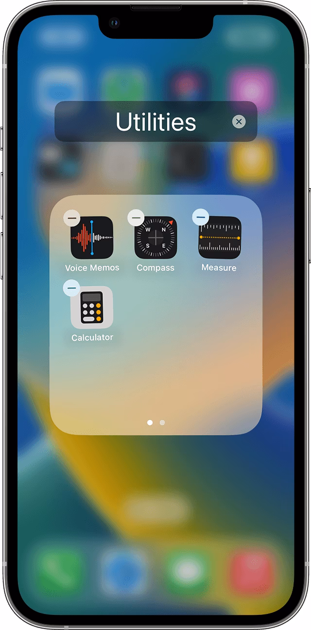 How do you move a folder on iPhone?