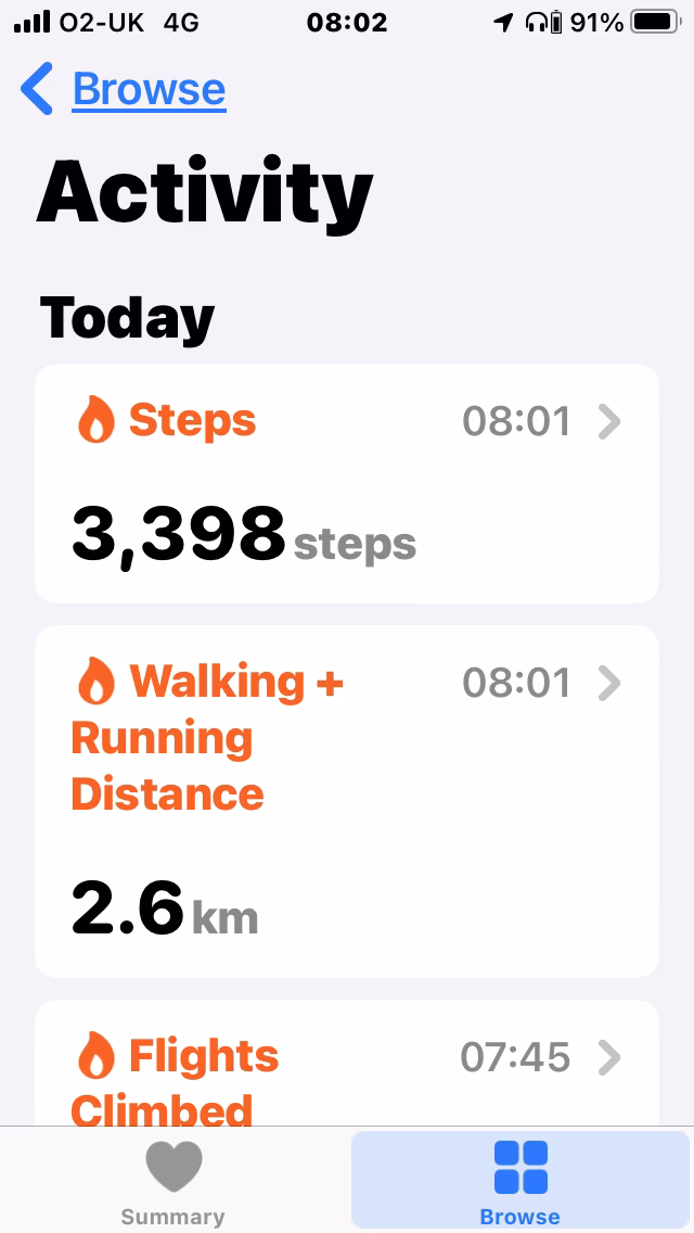 Does the iPhone Health app count steps?