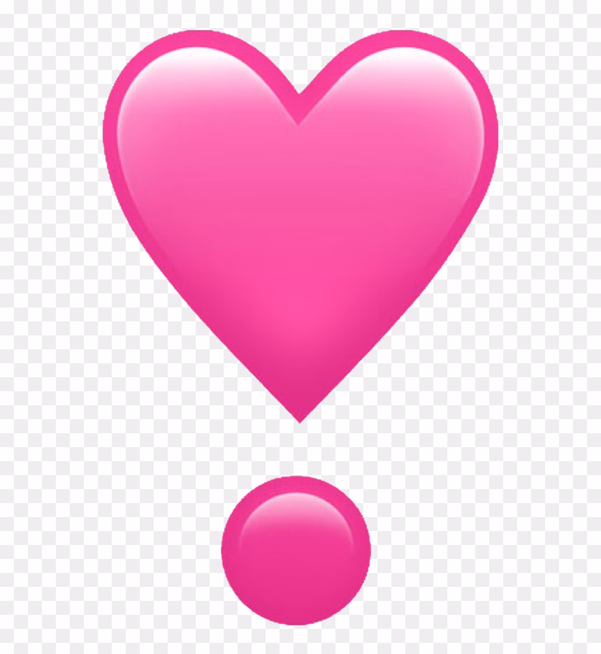 What is a pink heart emoji?
