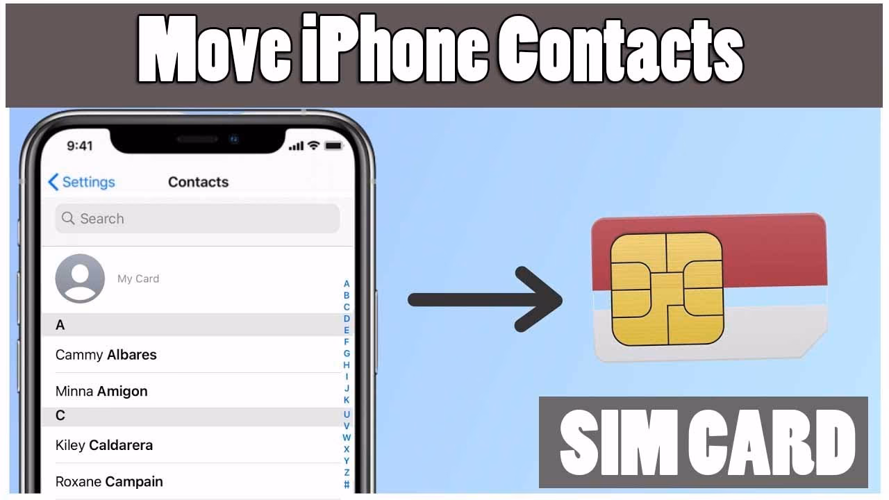 How to save iPhone contacts to SIM card using iCloud?
