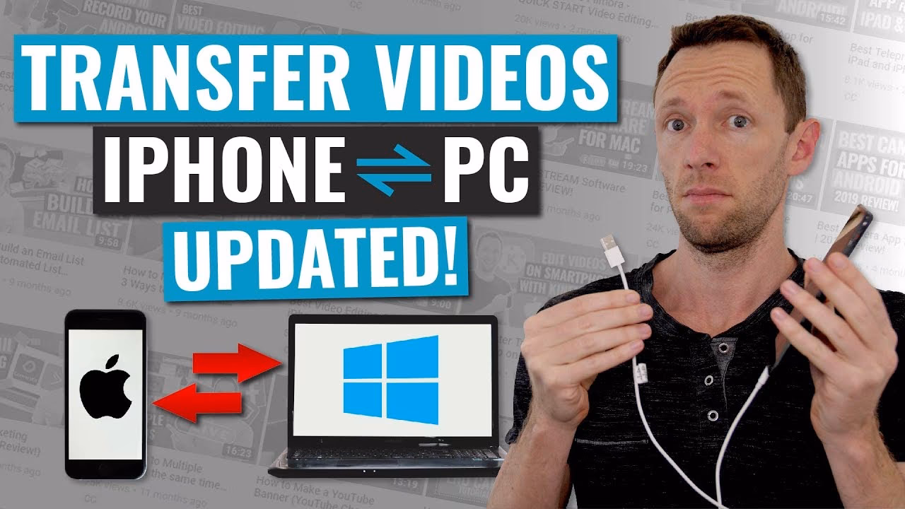 How do I access my iPhone videos on my computer?