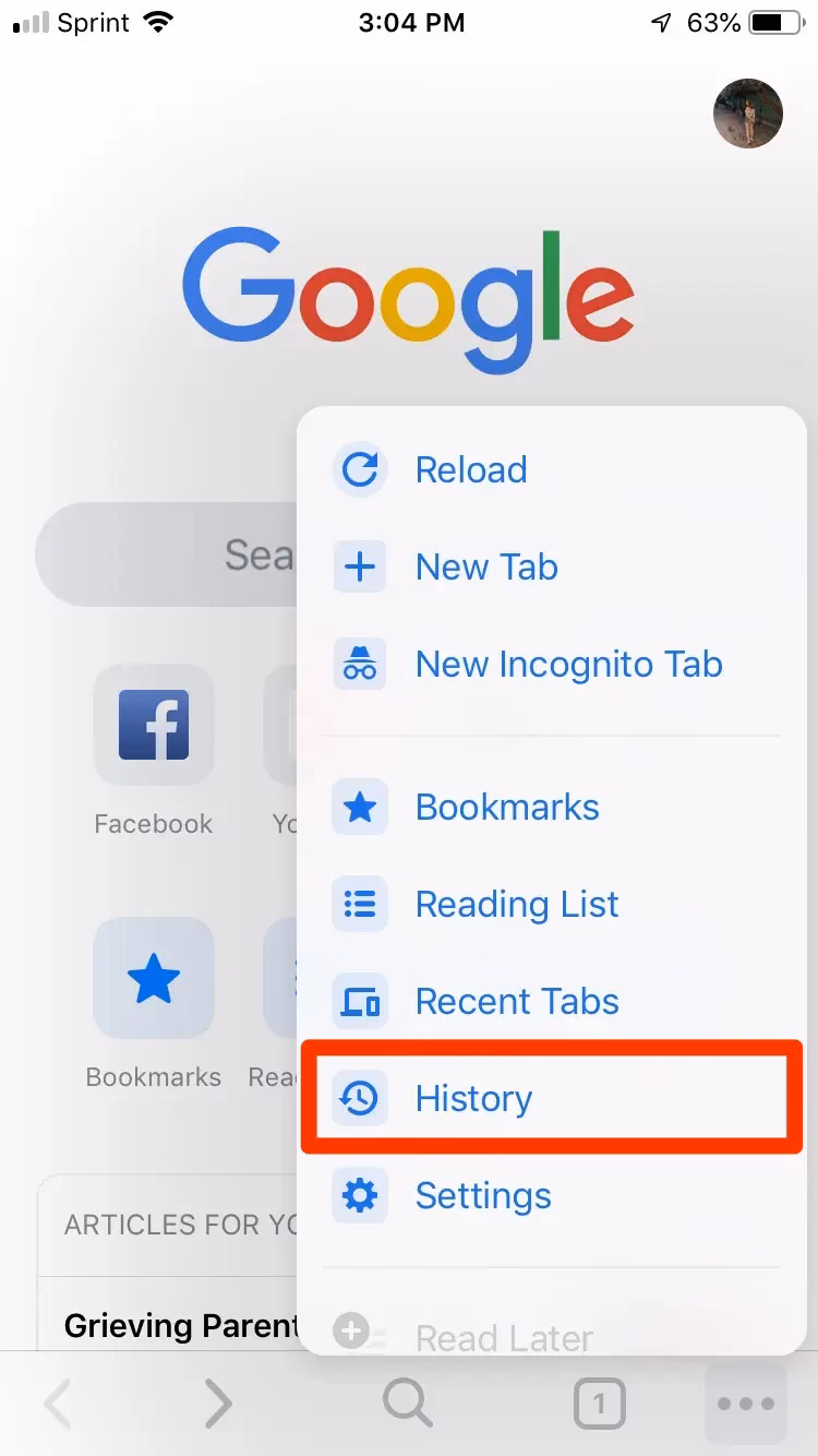 How to retrieve Internet history on iPhone 15?
