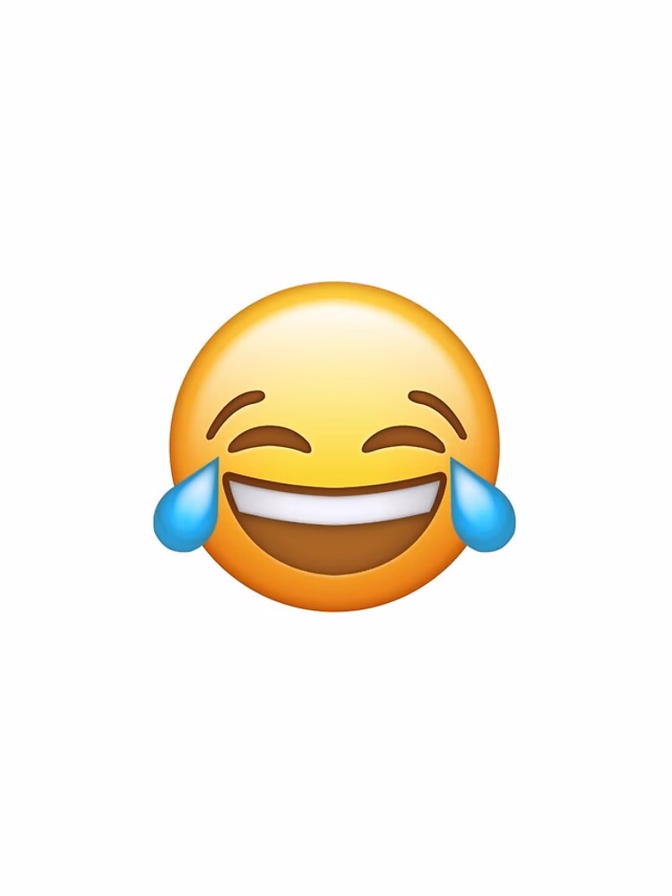 What is the most popular emoji for expressing joy?