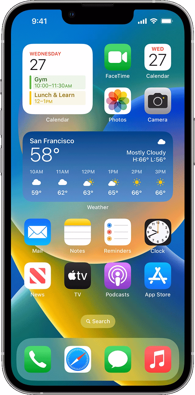 How do I customize my iPhone's home screen?