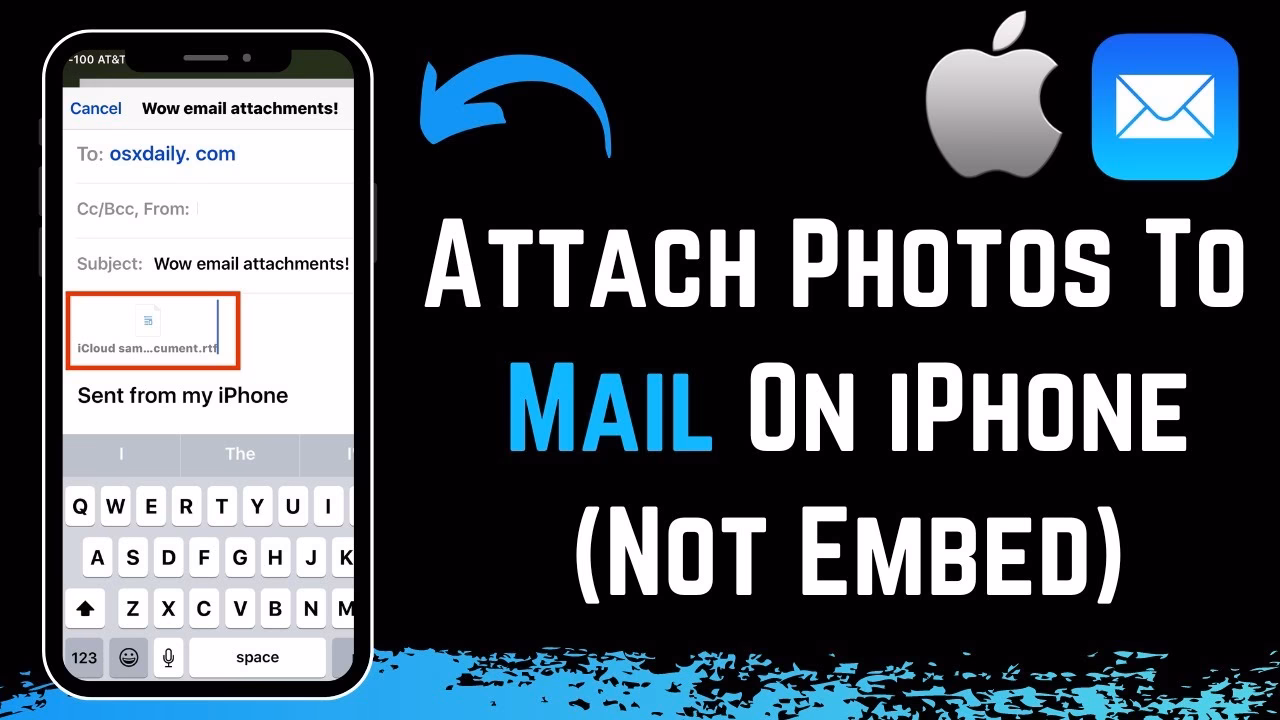 How to attach photos to email on iPhone?