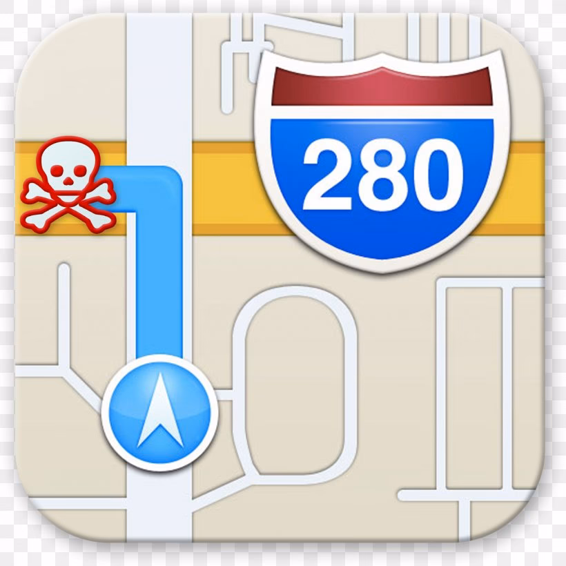 What are Apple Maps icons & symbols?