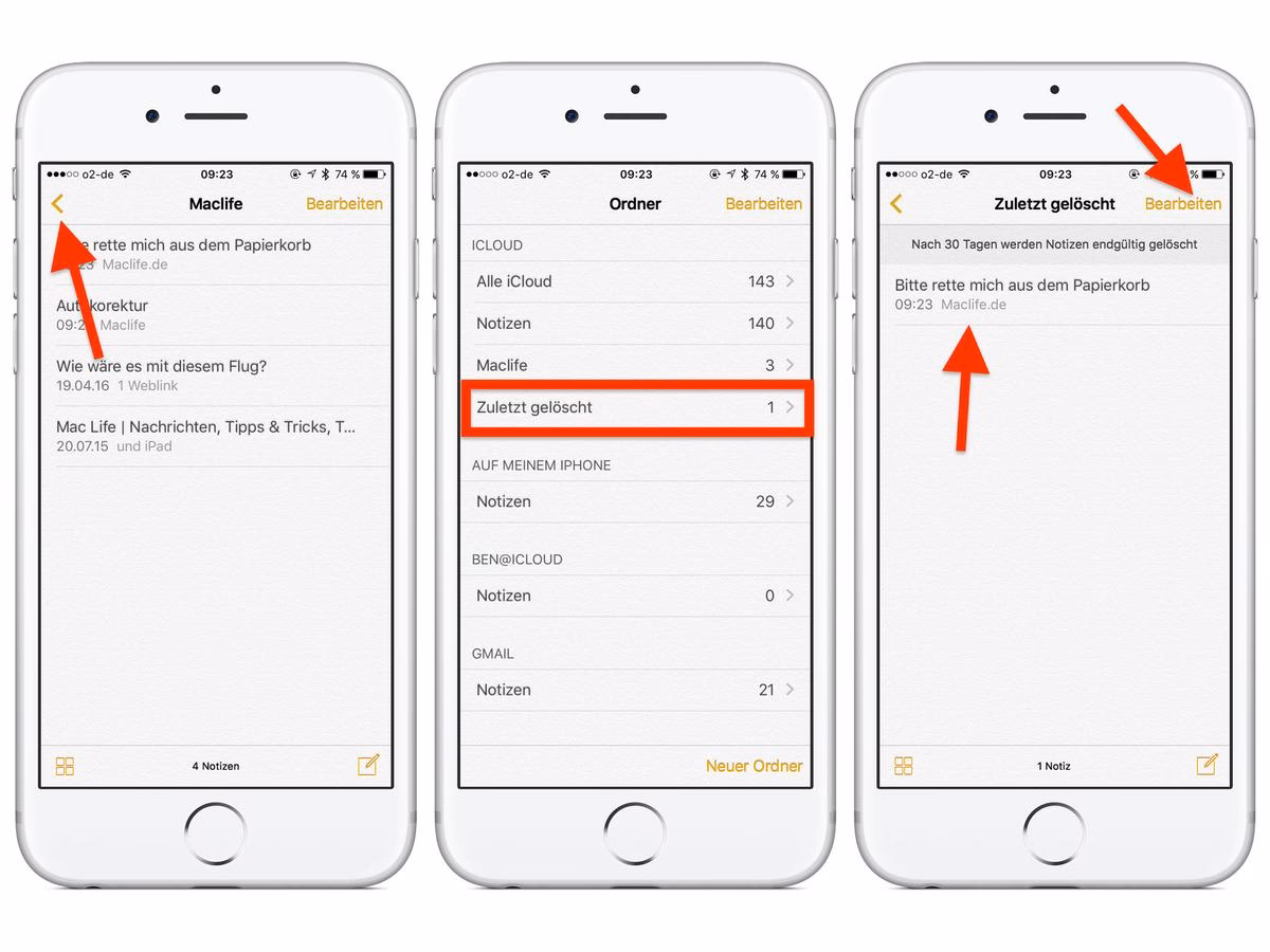 Wie kann ich mein iPhone widerrufen?