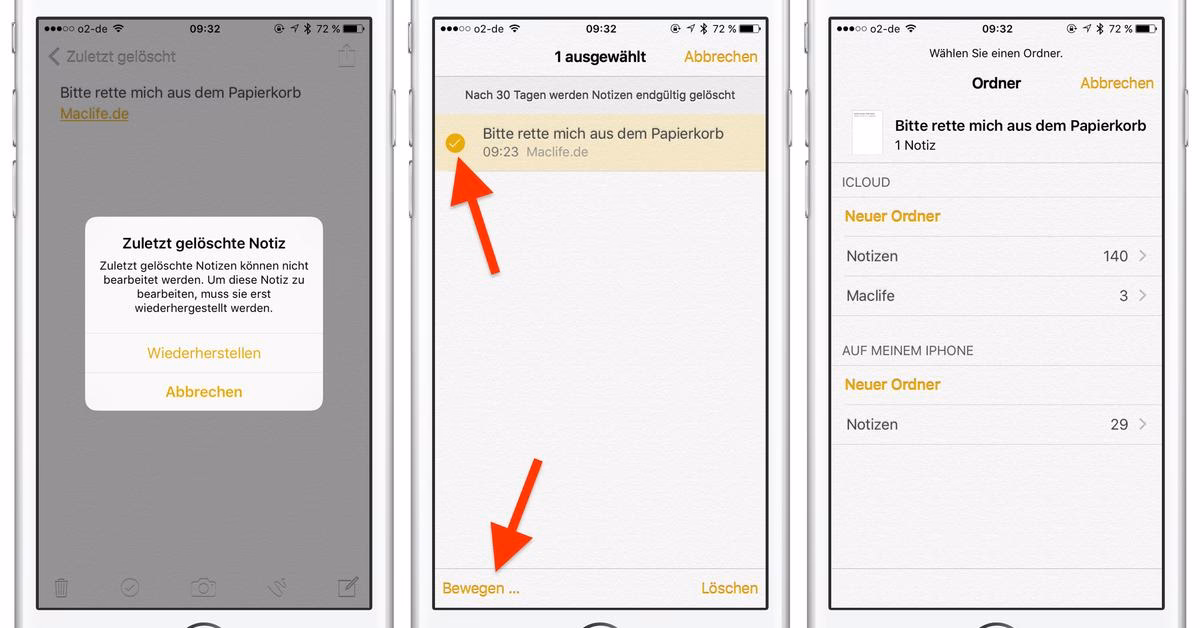 Wie kann ich mein iPhone widerrufen?