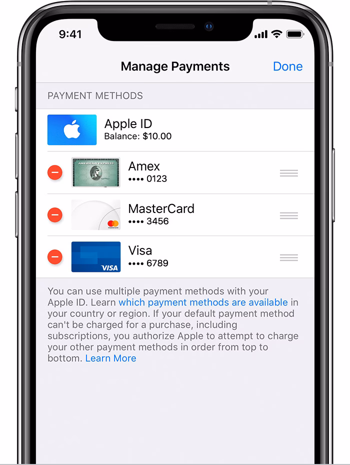 How to change Apple ID payment method on iPhone?