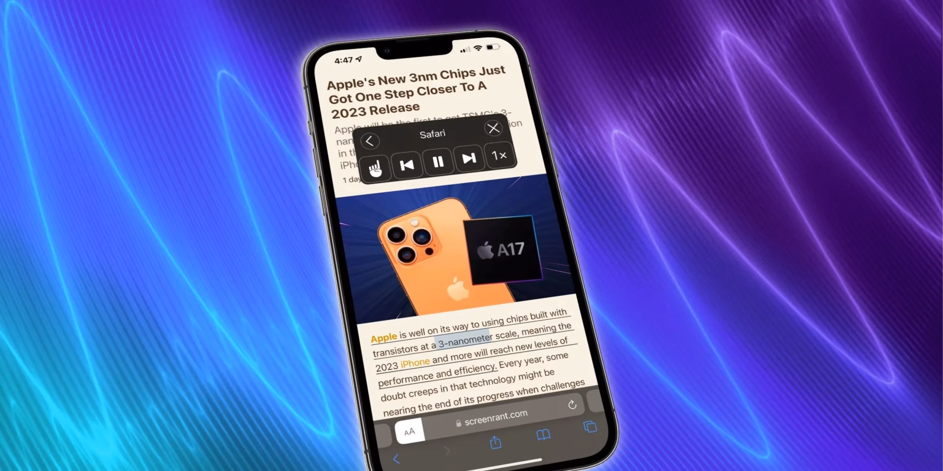 How do I Make my iPhone speak aloud?