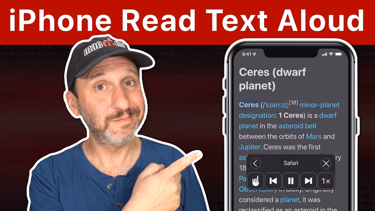 Can iPhone speak out loud?