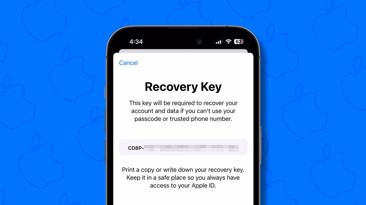 What is a recovery key?