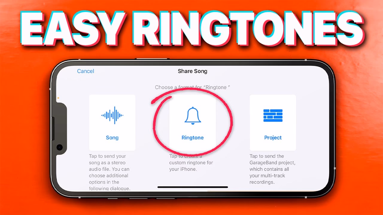 How do I set a custom ringtone on my iPhone?
