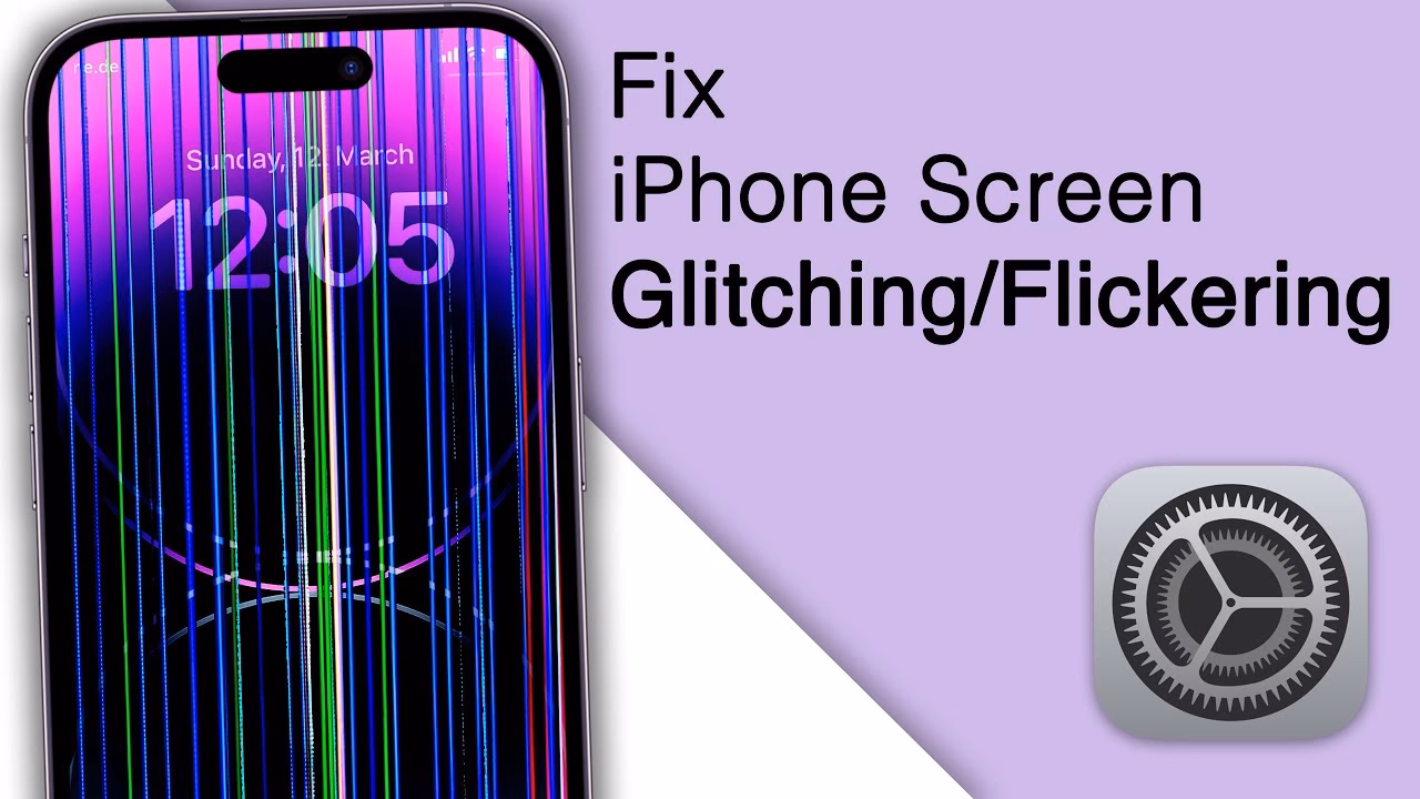 How to fix iPhone screen glitch?