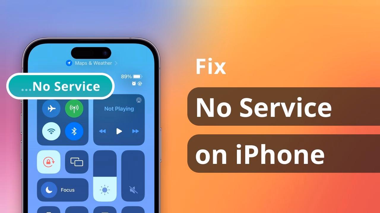 Why does my iPhone SE say no service?