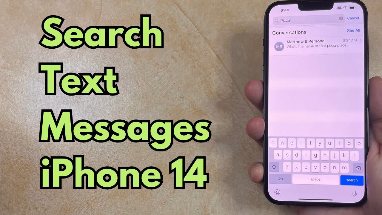 How to search text messages on iPhone?