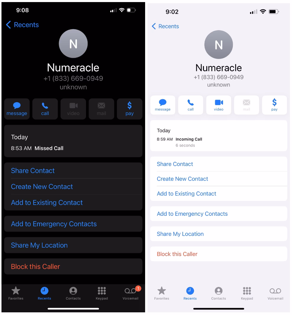 Can a company name be displayed on a caller ID?