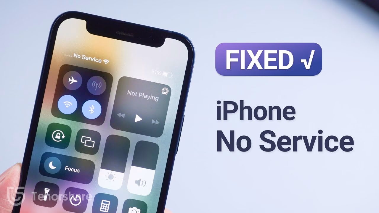 Why is my iPhone showing 'no service'?