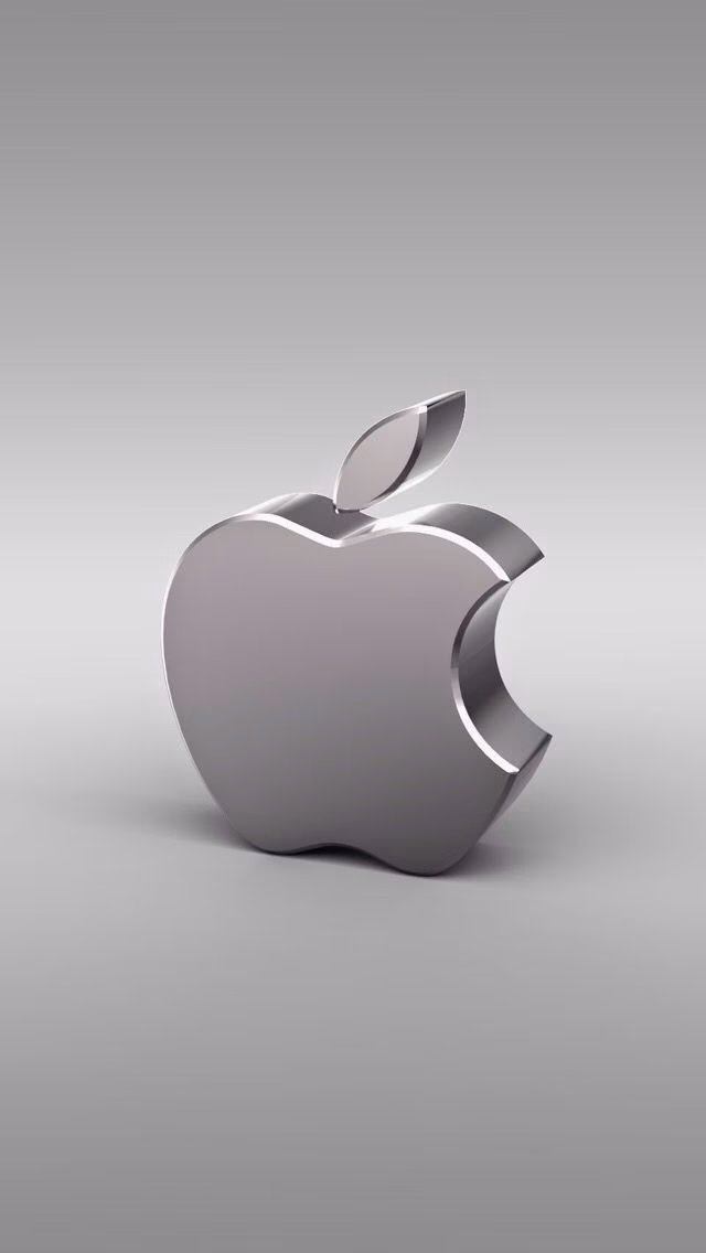 What size is black Apple logo?
