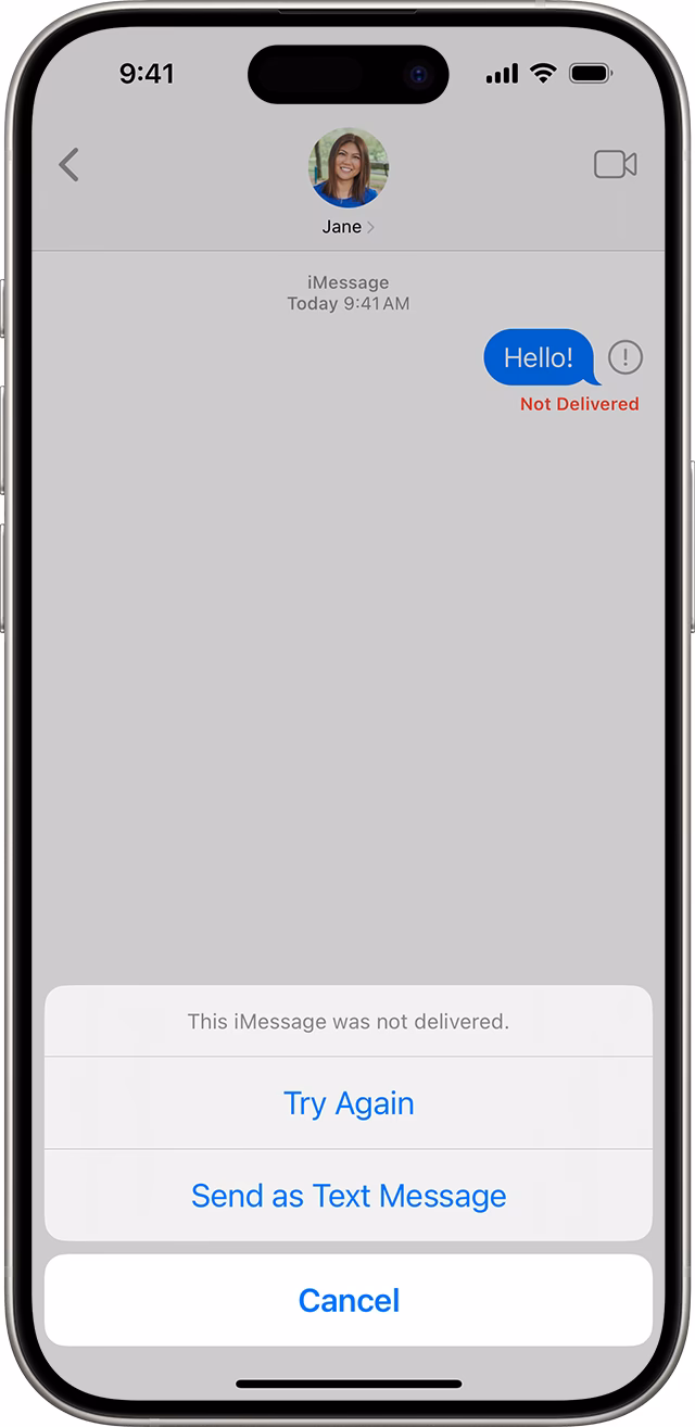 Why does my iPhone not send iMessage messages?