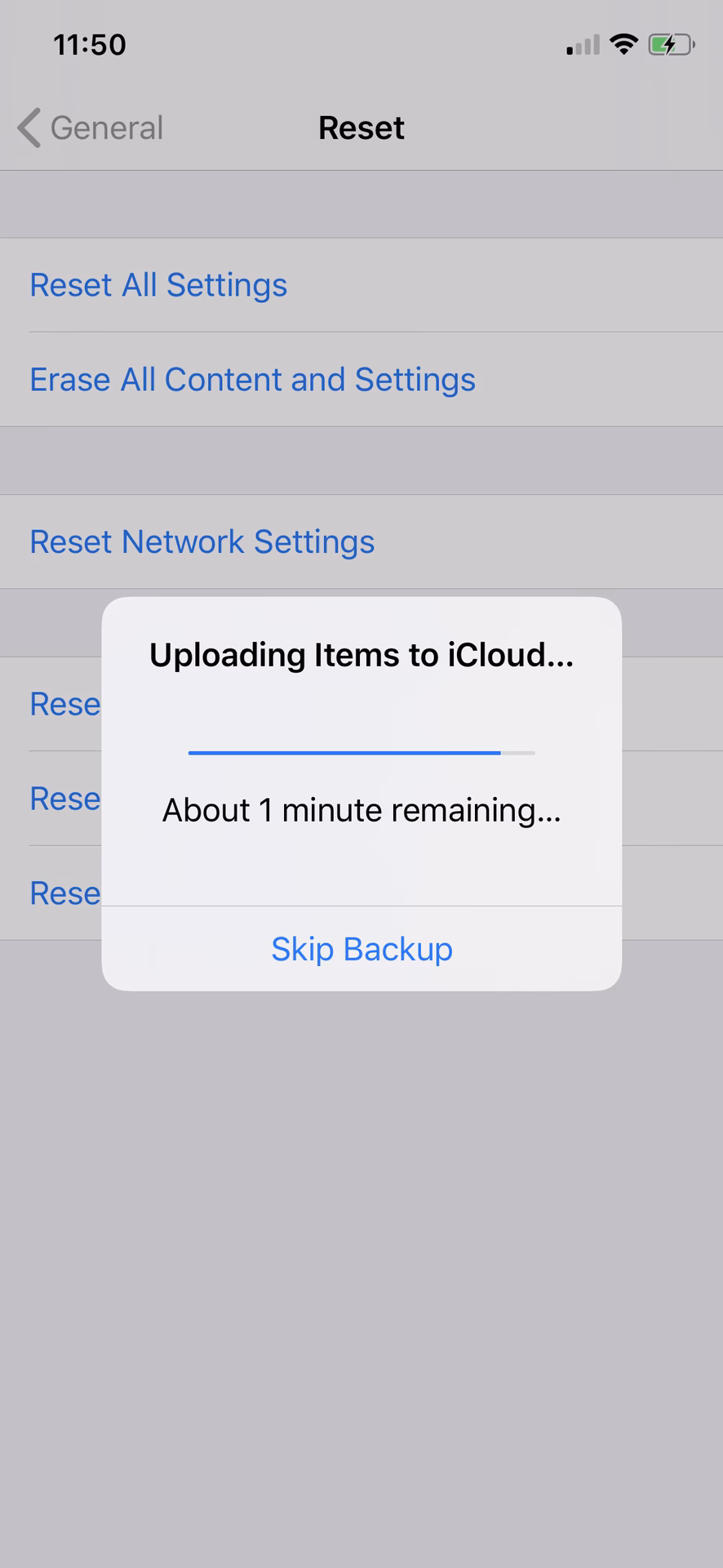 Why is my iPhone stuck at restore from iCloud time remaining estimating?