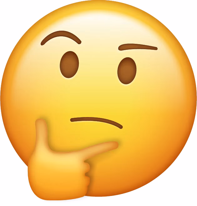 What does thinking Face emoji mean?