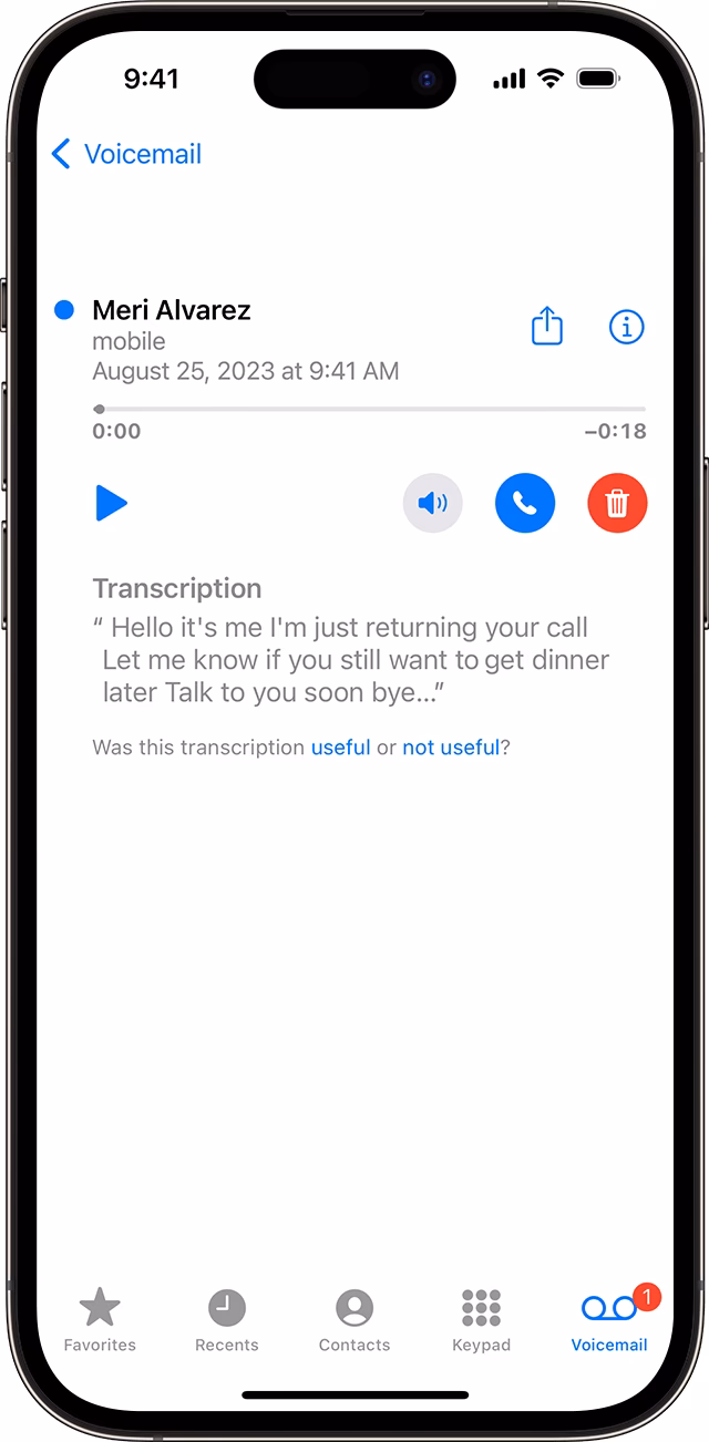 How do I set up voicemail on my iPhone?