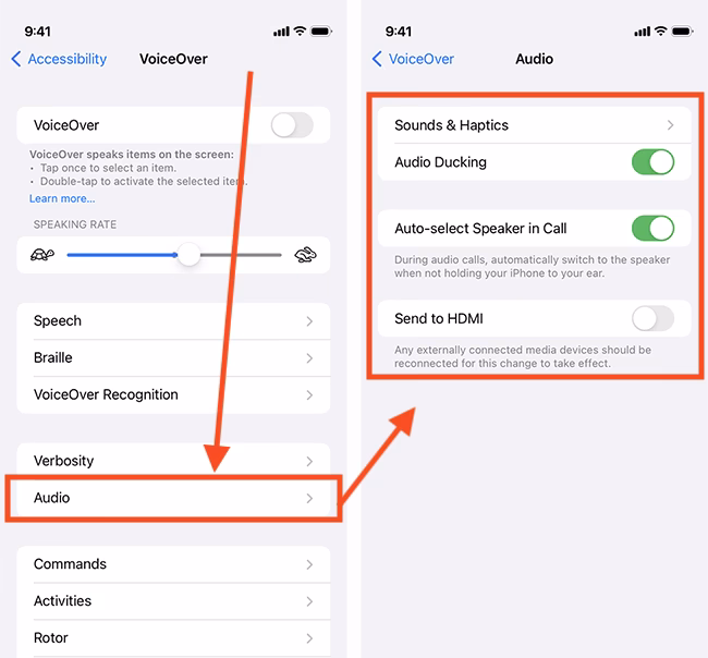 How do I use VoiceOver on Windows 10?