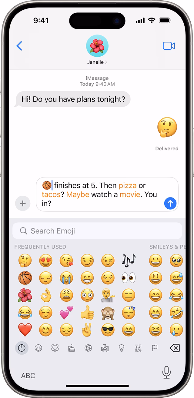 Which emojis are supported by WhatsApp?