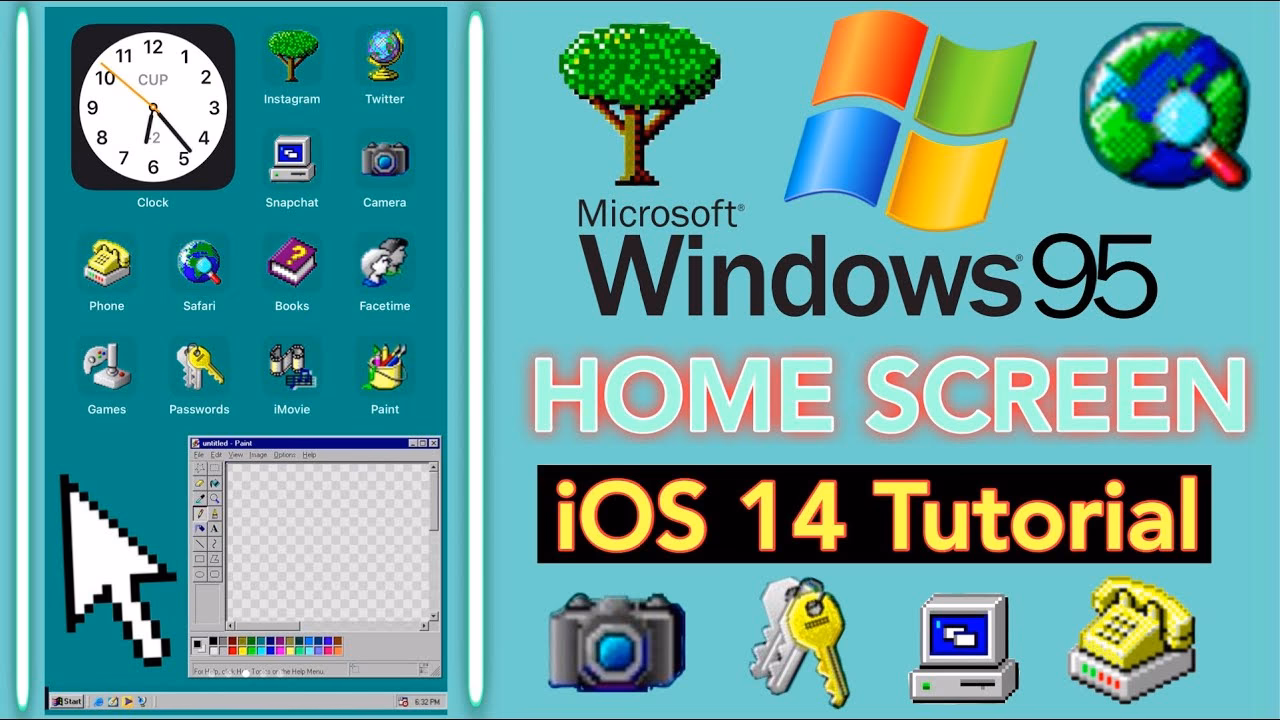 How many colors does Windows 95 have?