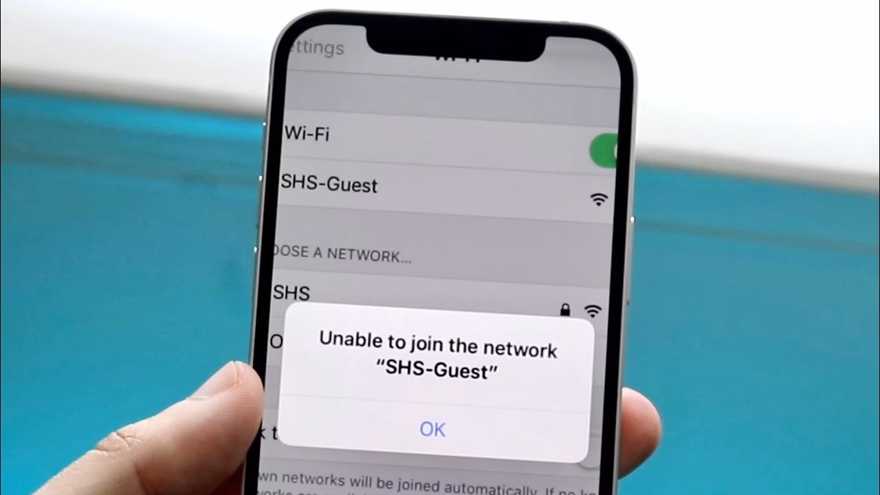 How to fix unable to join Wi-Fi error?