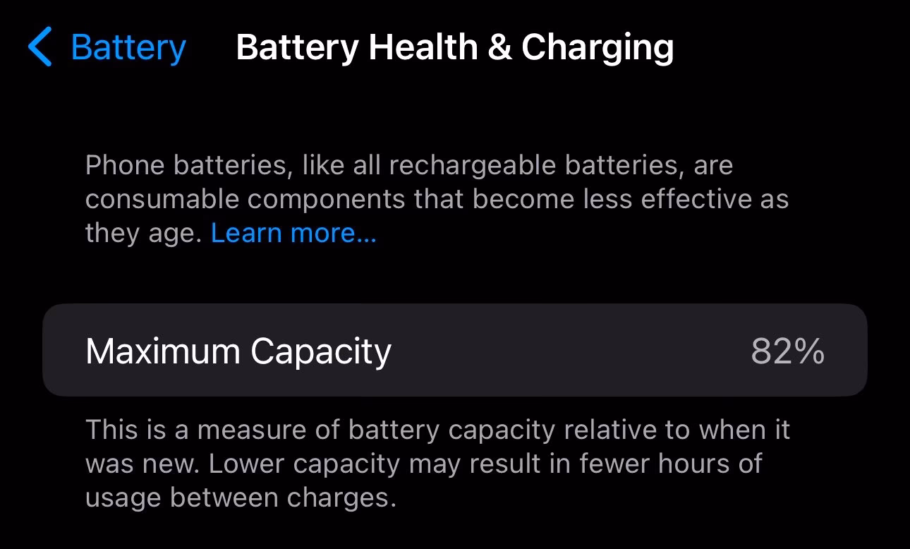 How do I know if my iPhone battery is healthy?