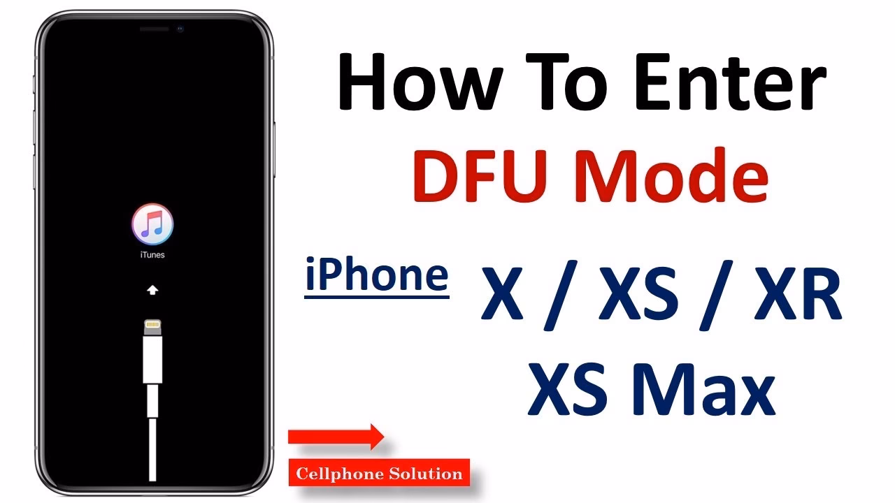 How to enter DFU mode on iPhone X?