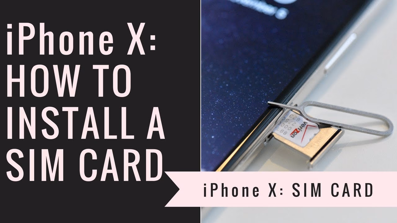 How do I remove the SIM card from my iPhone X?
