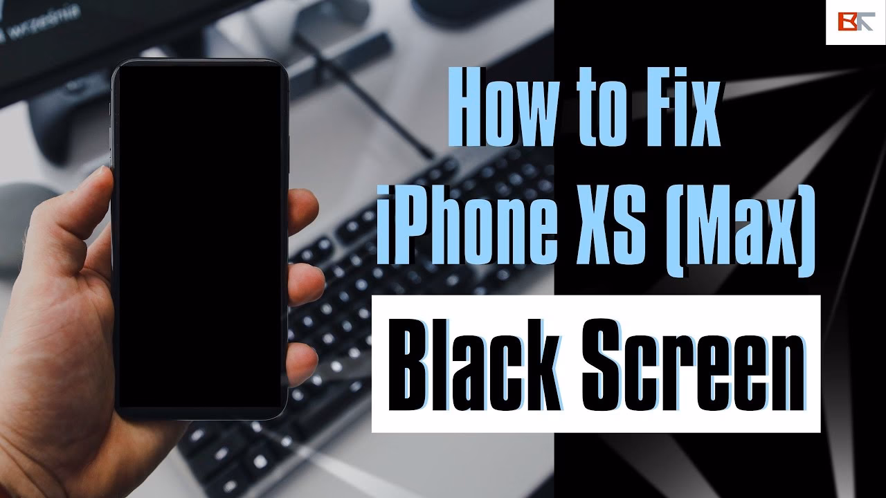 How to fix black screen on iPhone XS?