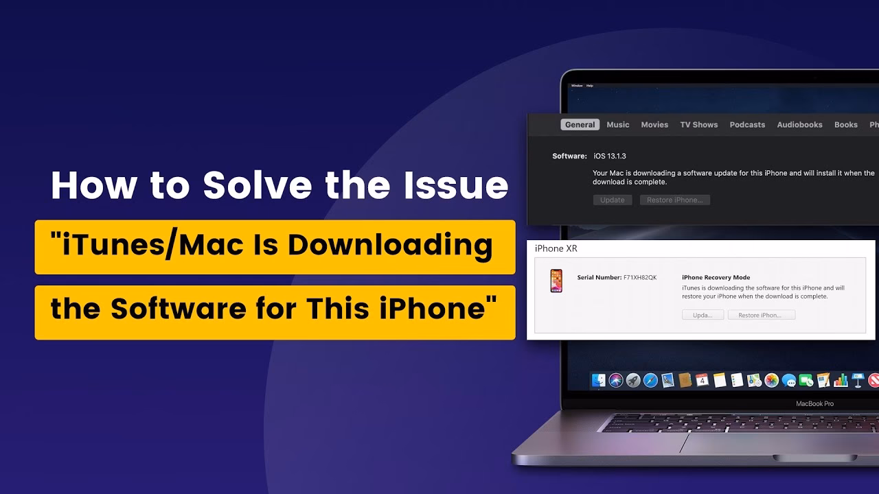 Can iTunes download a software update on iPhone?