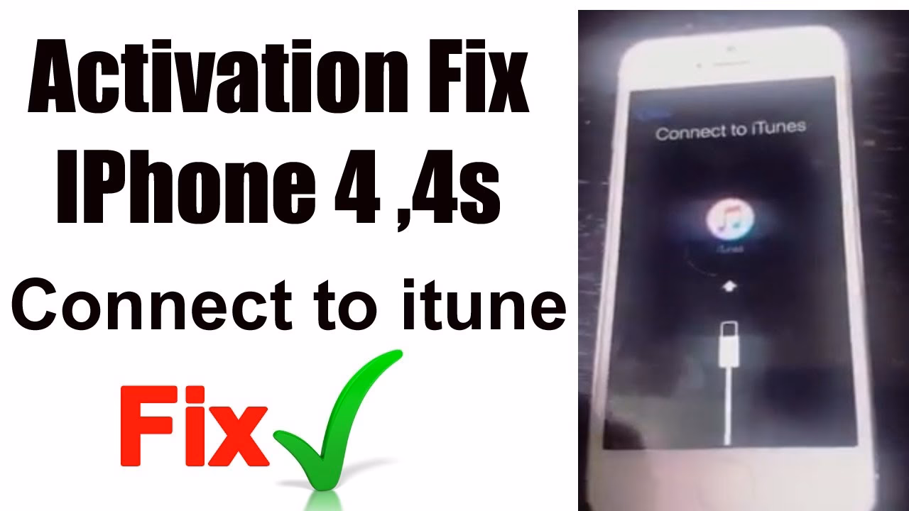 How to fix iPhone 4S that says connect to iTunes?