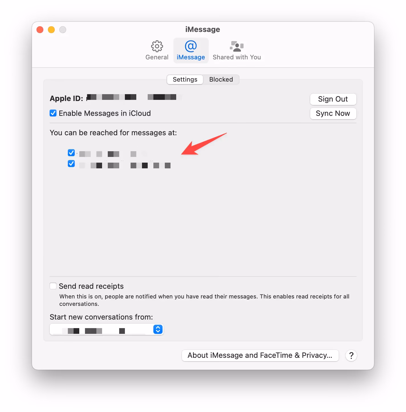 Why are my iPhone messages not syncing?