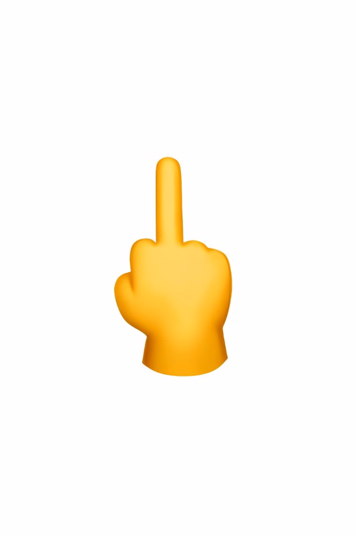 Can you use a middle finger emoji on WhatsApp?